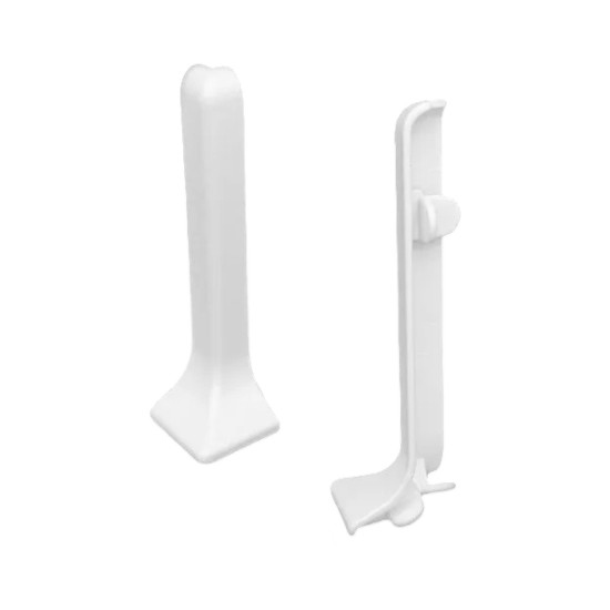 80 мм фурнітура металева для алюмінієвого плінтуса, з покриттям RAL NCS
